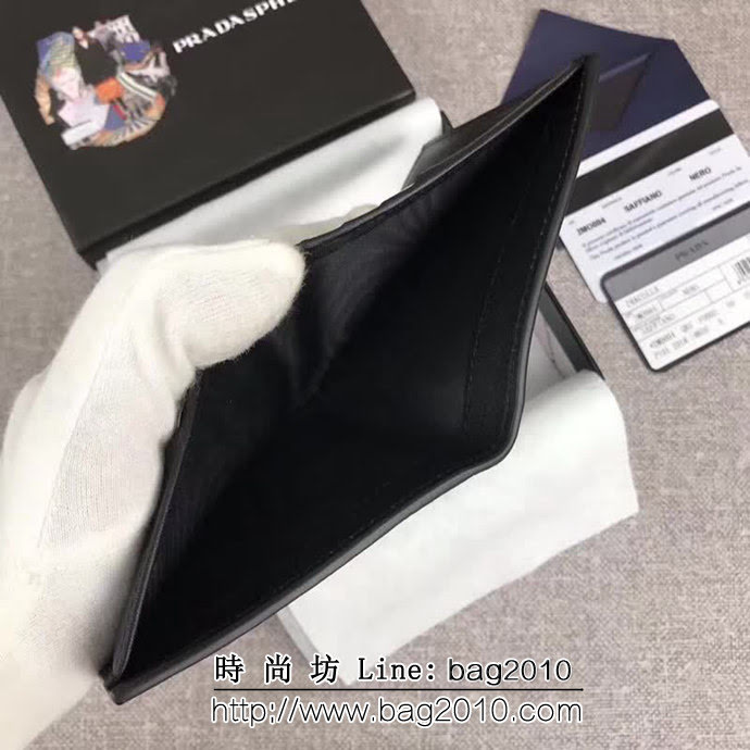 PRADA普拉達 官網同步 2018最新摩登態度系列 男士短款錢夾 2MO004 DD1528
